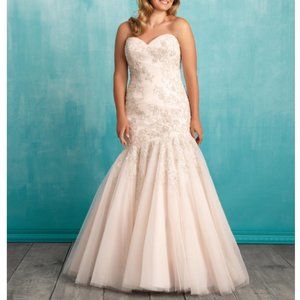 Allure Bridal Wedding Dress (Champagne / Pink)